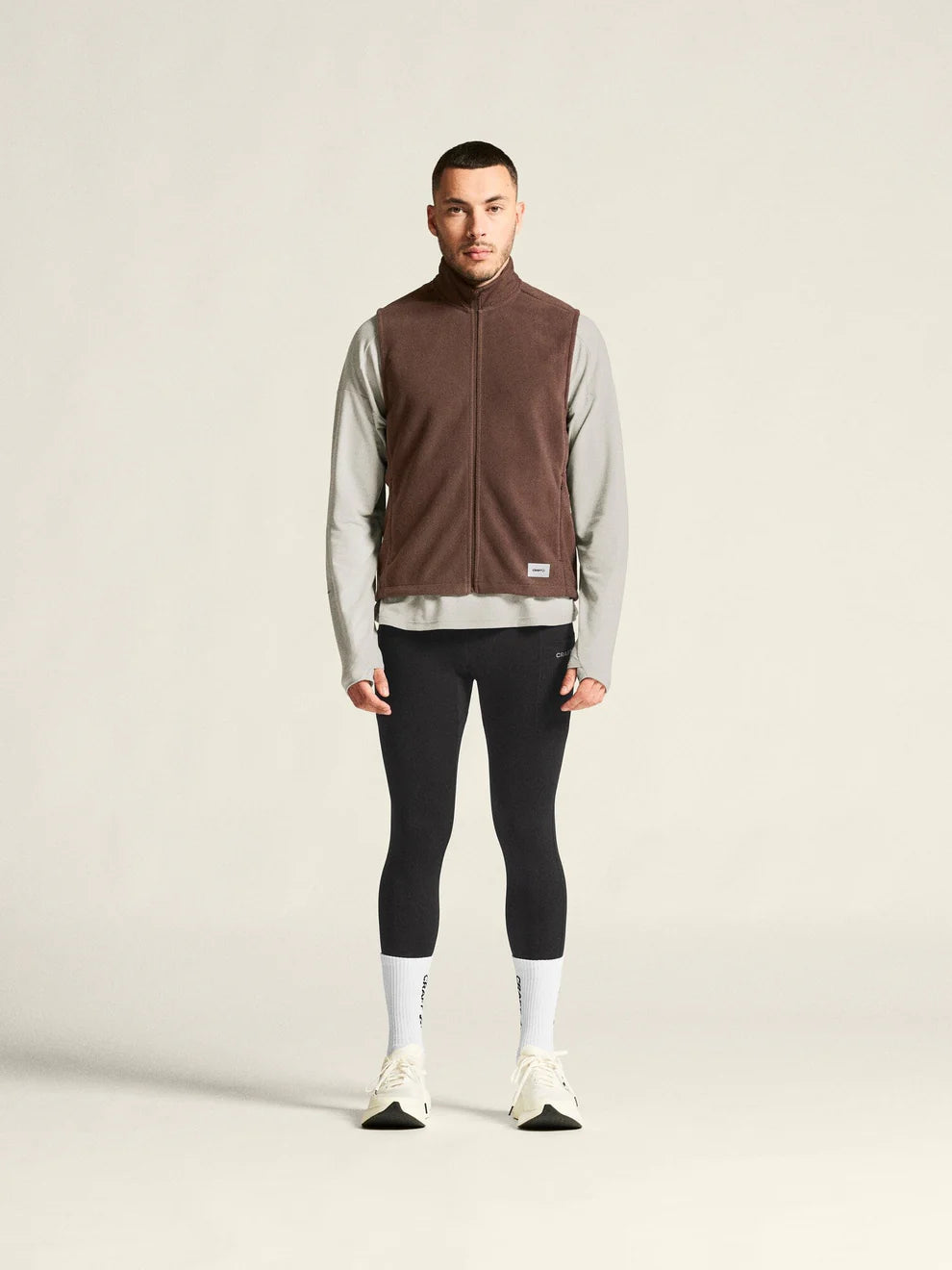 Men's SubZ Fleece Running Vest - PRUNE