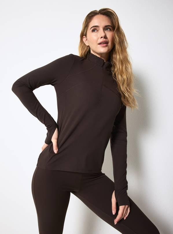 Half Zip Long Sleeve Yoga Top